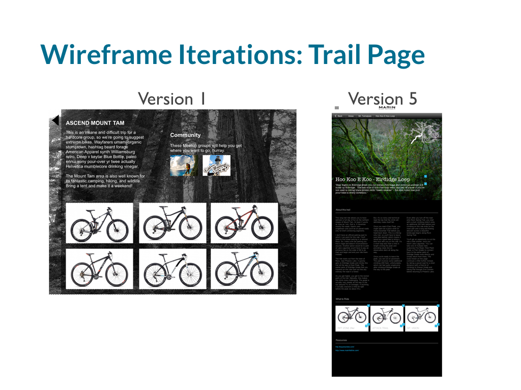 marin bikes presentation deck