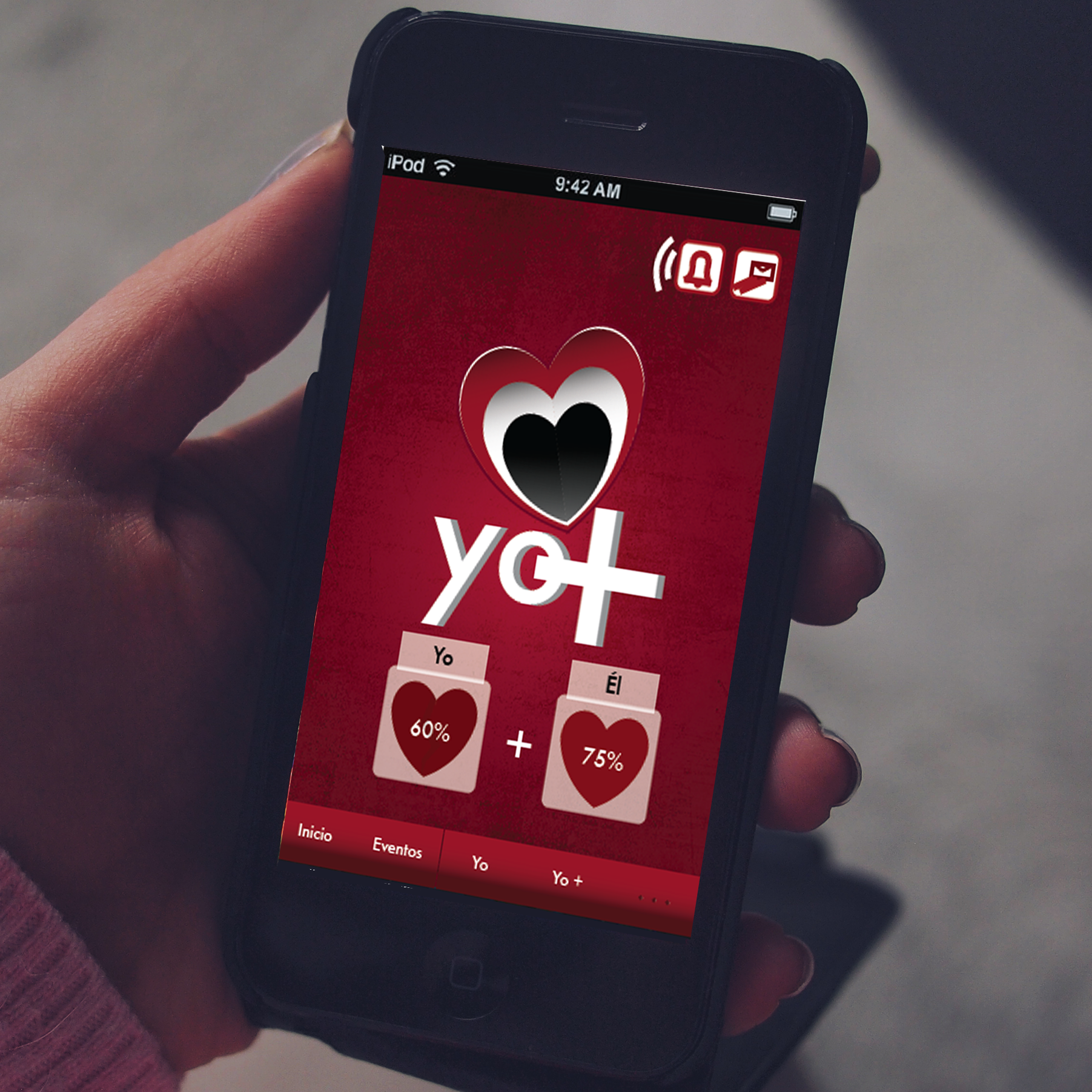Image of iphone Yo+ app, renamed Heart aid 